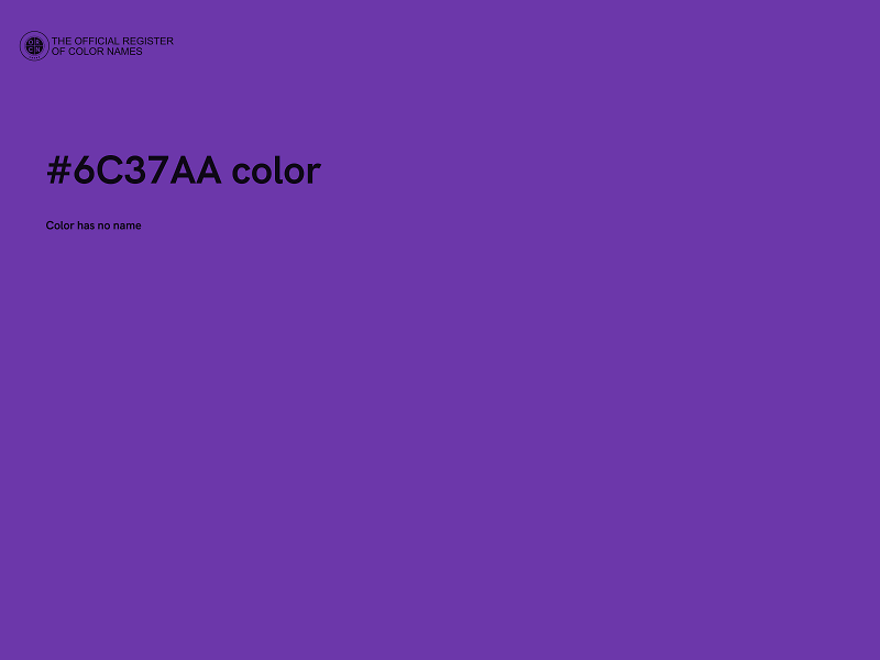 #6C37AA color image