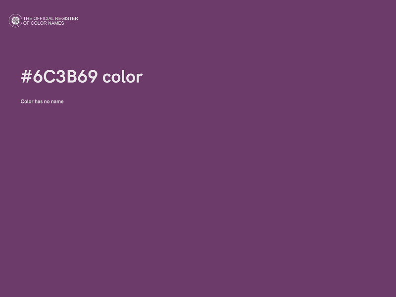 #6C3B69 color image