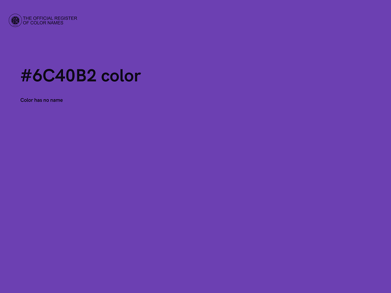 #6C40B2 color image