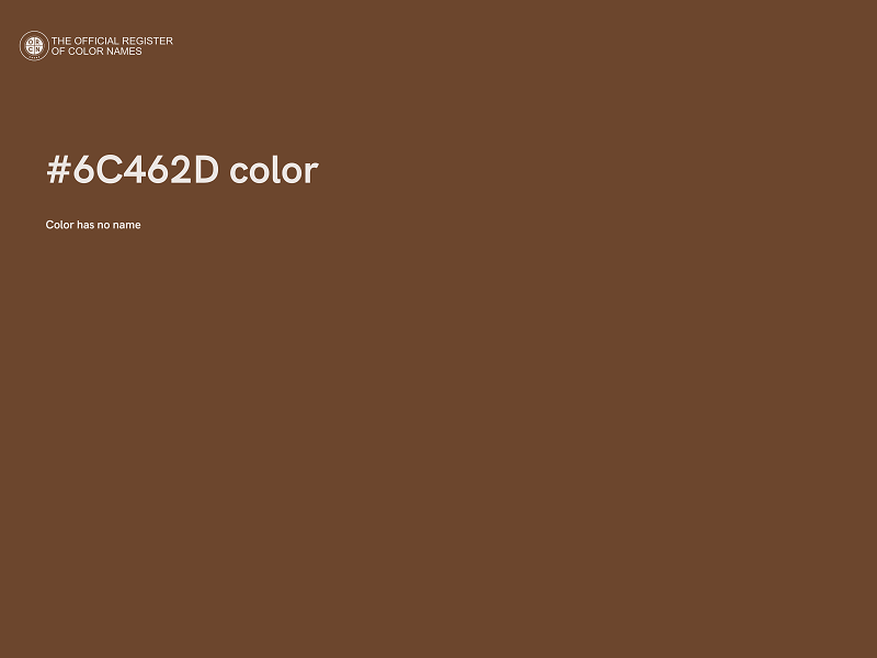 #6C462D color image