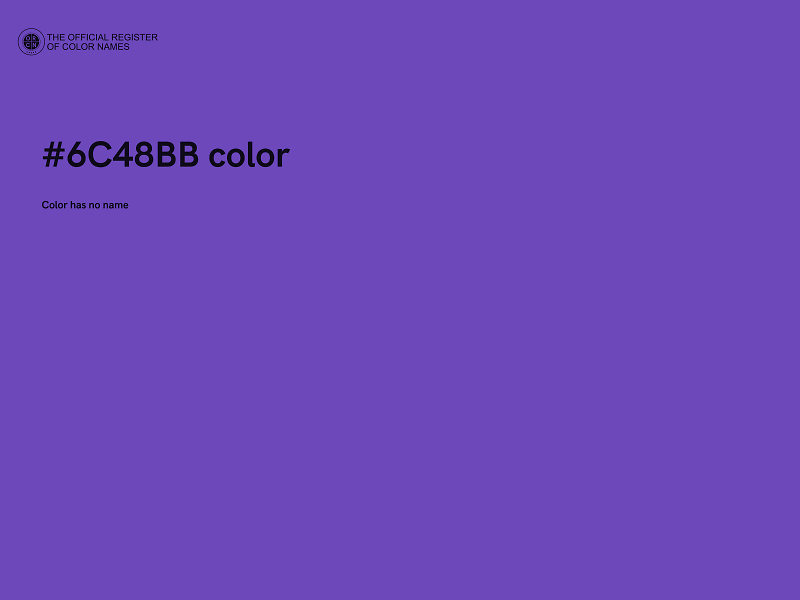 #6C48BB color image