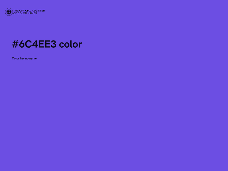 #6C4EE3 color image