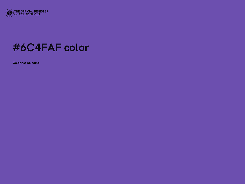 #6C4FAF color image