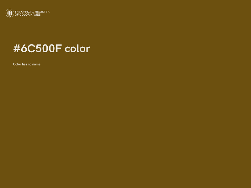 #6C500F color image