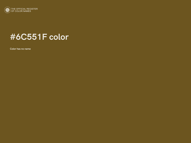 #6C551F color image