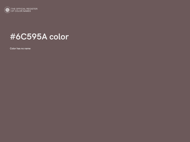 #6C595A color image