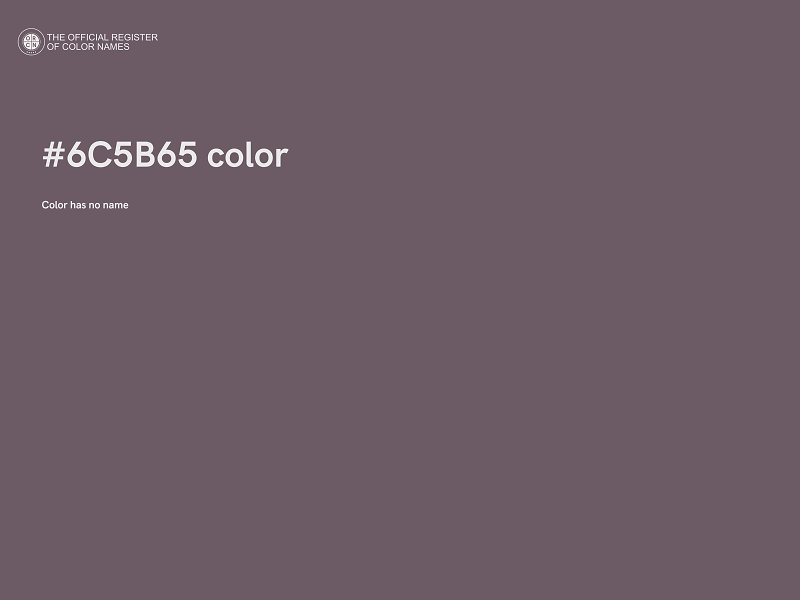 #6C5B65 color image