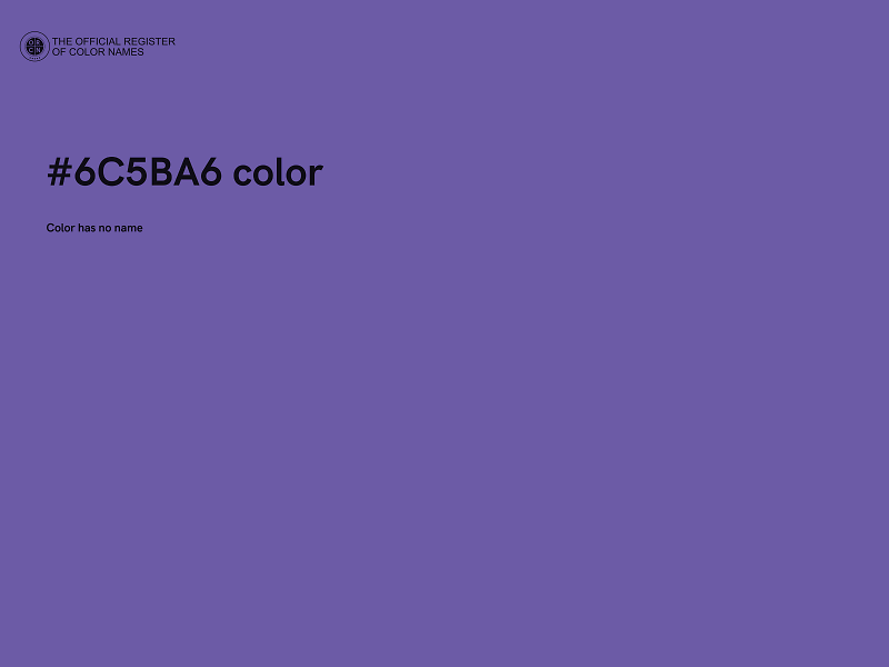 #6C5BA6 color image