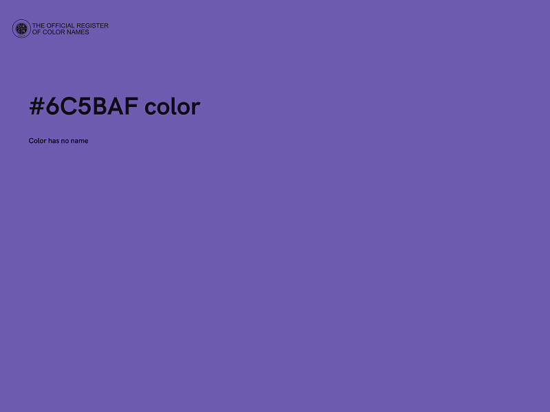 #6C5BAF color image