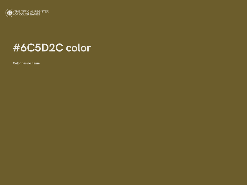 #6C5D2C color image