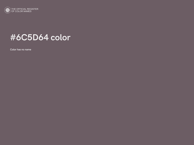 #6C5D64 color image