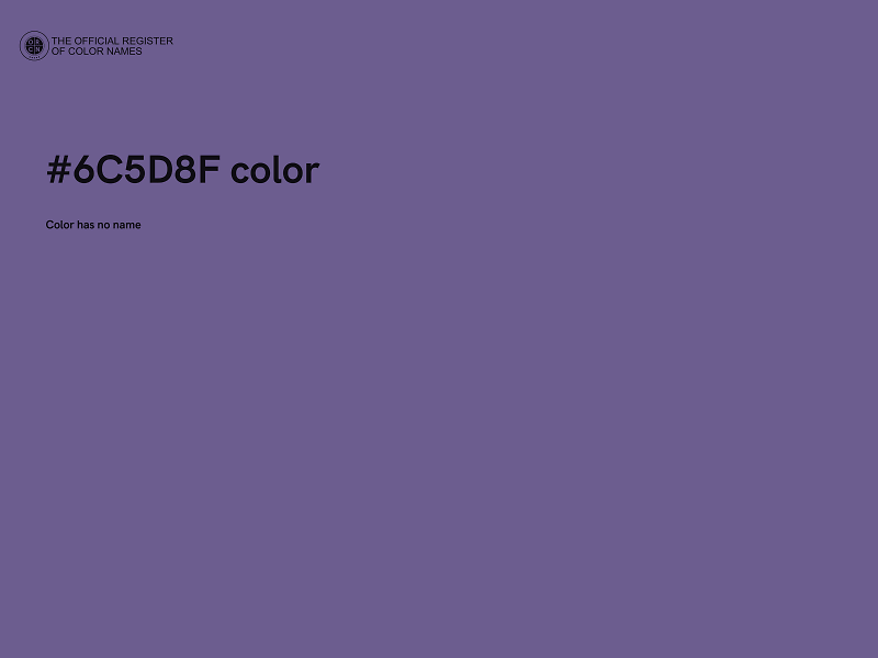 #6C5D8F color image