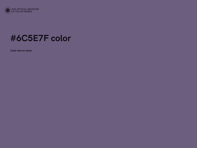 #6C5E7F color image