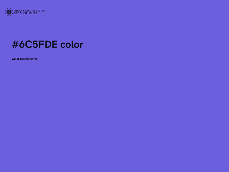 #6C5FDE color image