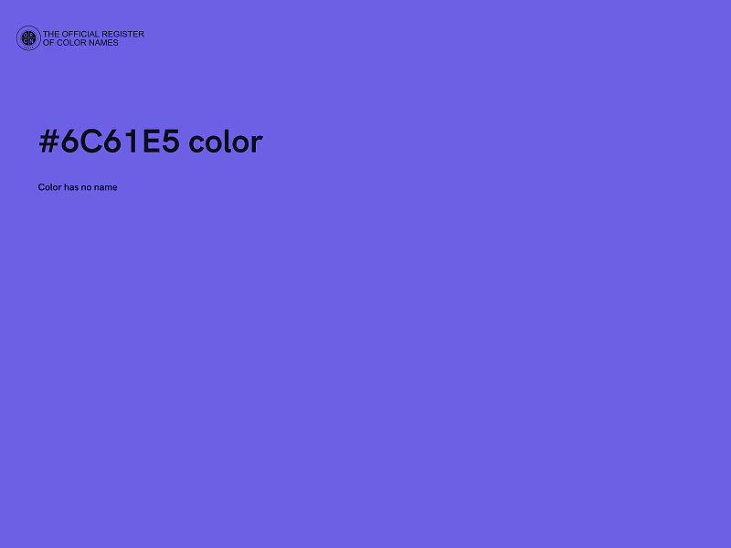 #6C61E5 color image