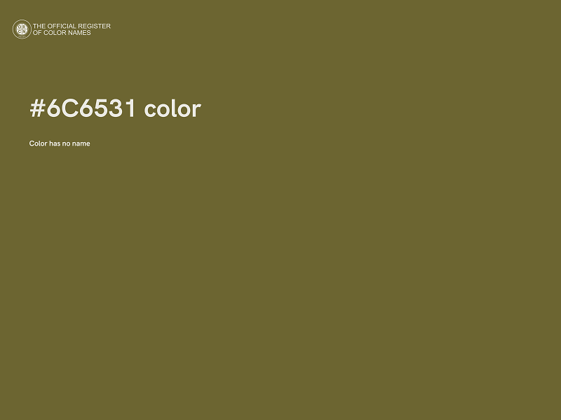 #6C6531 color image