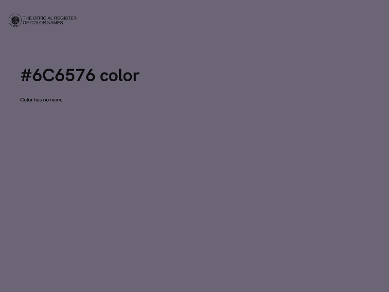 #6C6576 color image