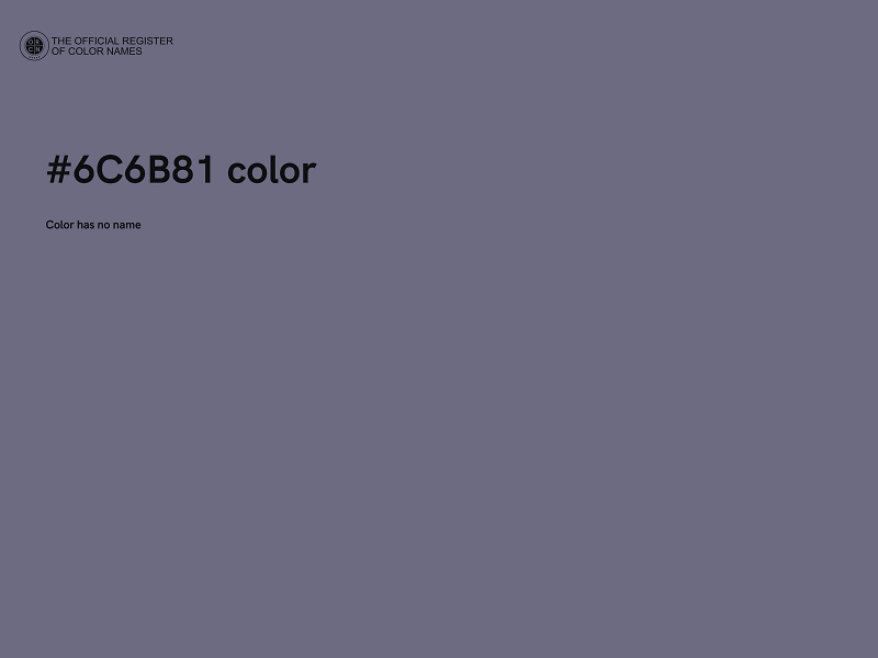 #6C6B81 color image