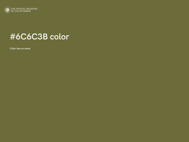 #6C6C3B color image