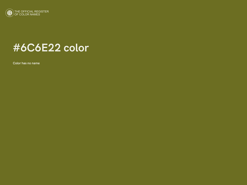 #6C6E22 color image