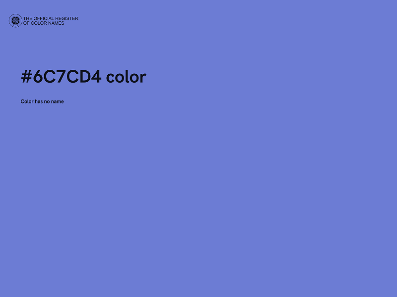 #6C7CD4 color image