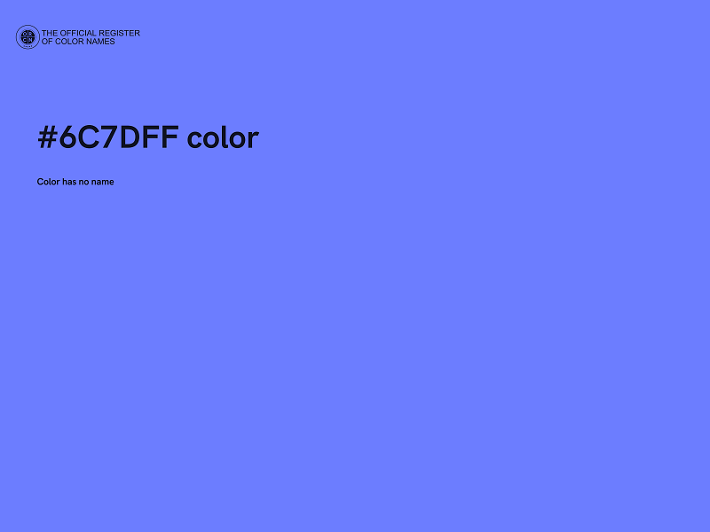 #6C7DFF color image