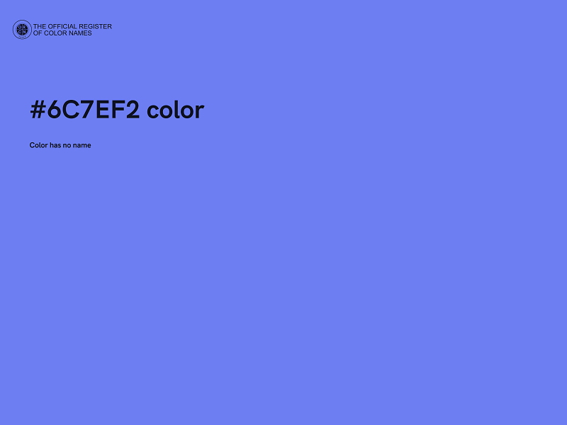 #6C7EF2 color image