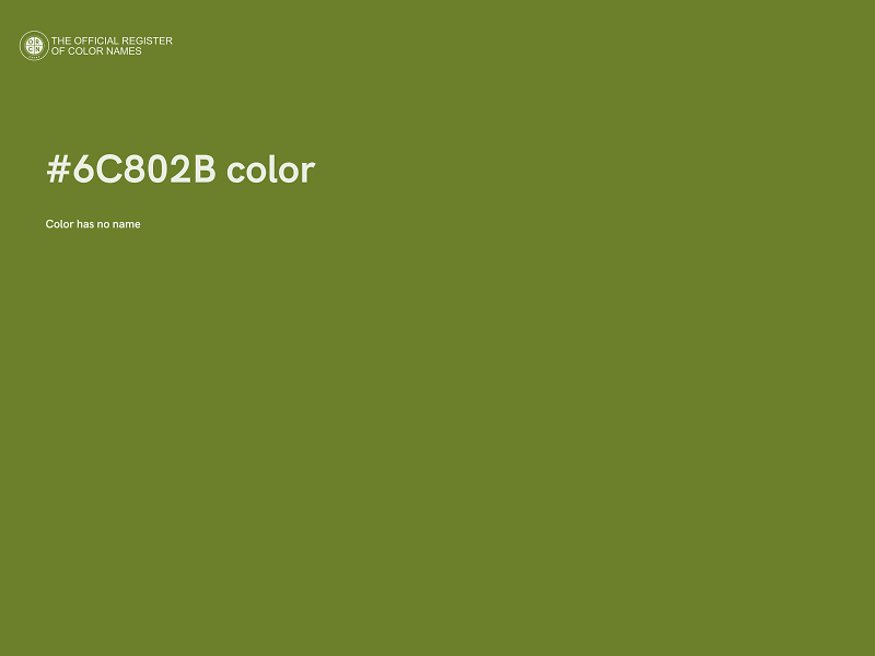 #6C802B color image