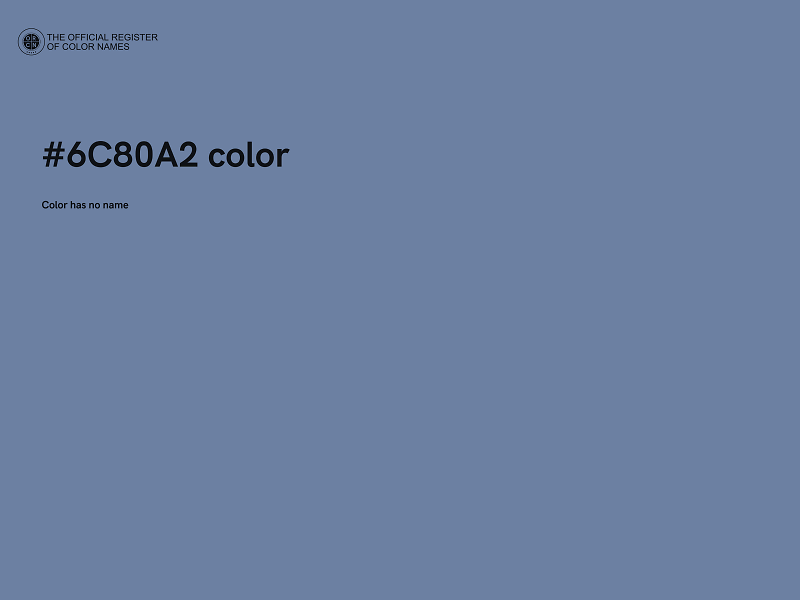 #6C80A2 color image