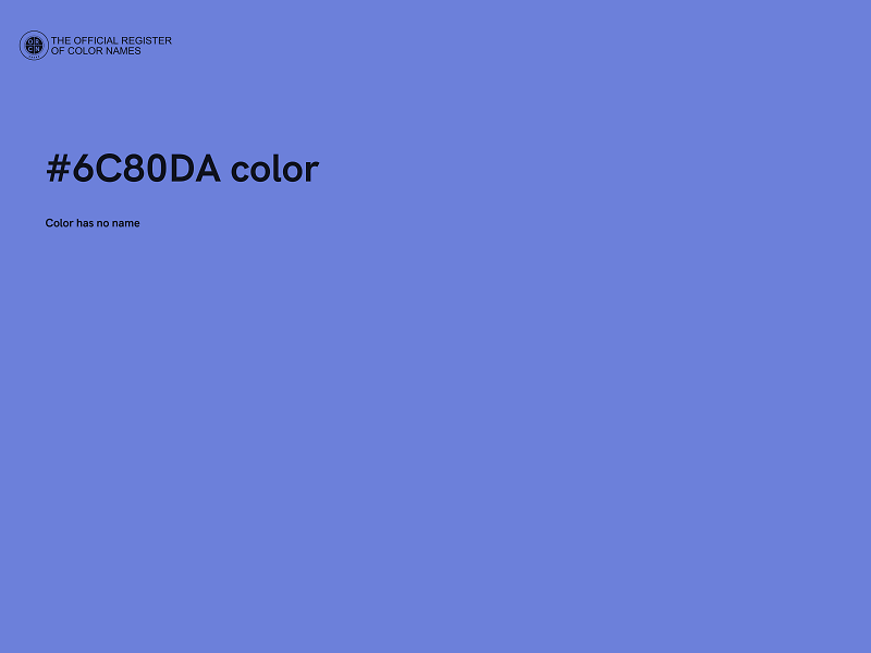 #6C80DA color image