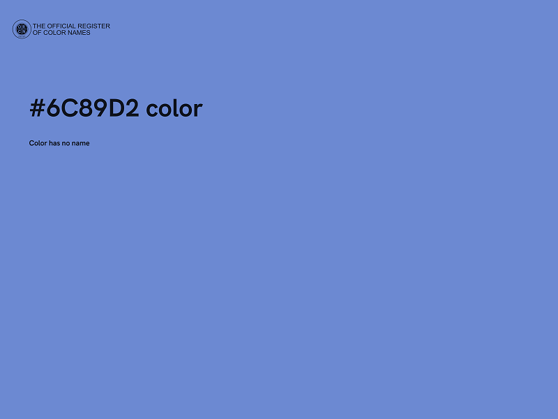 #6C89D2 color image