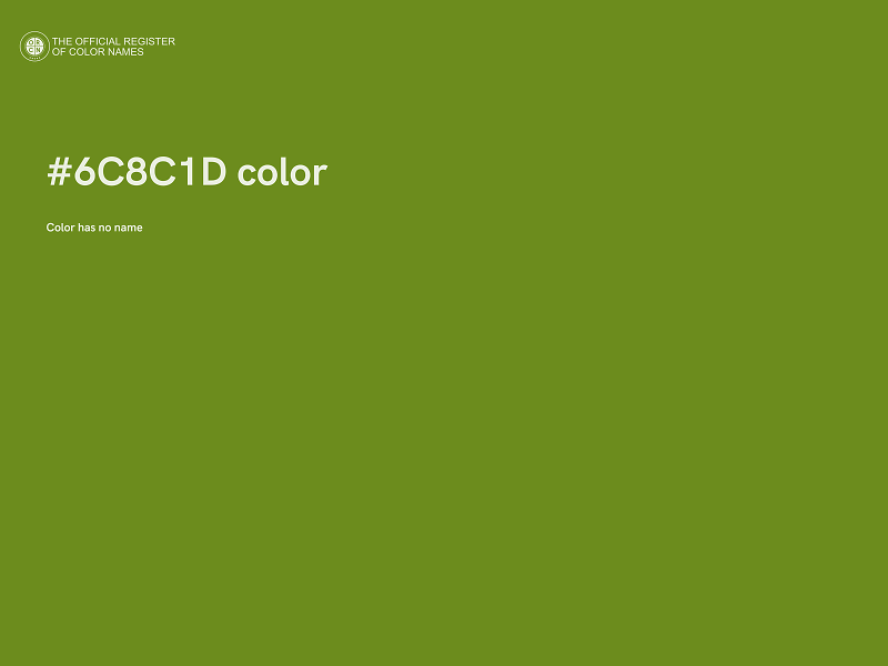 #6C8C1D color image