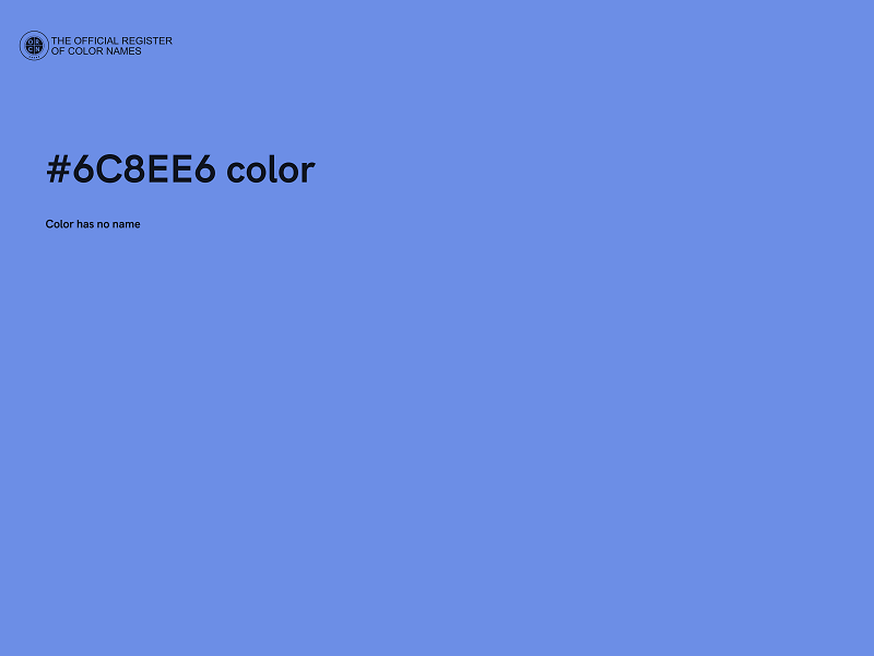 #6C8EE6 color image