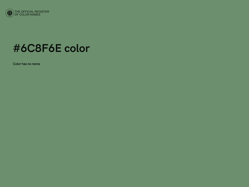 #6C8F6E color image