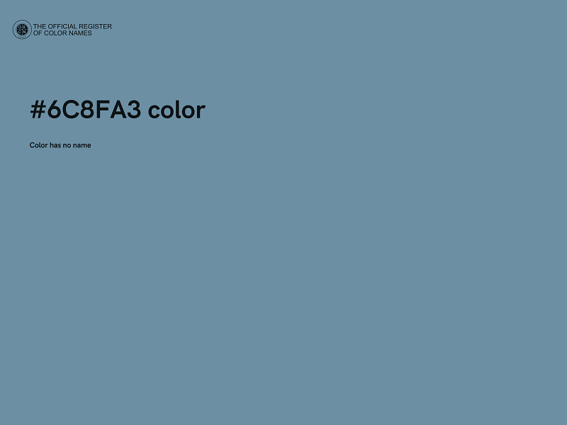 #6C8FA3 color image