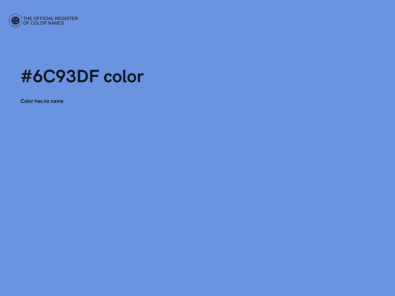 #6C93DF color image