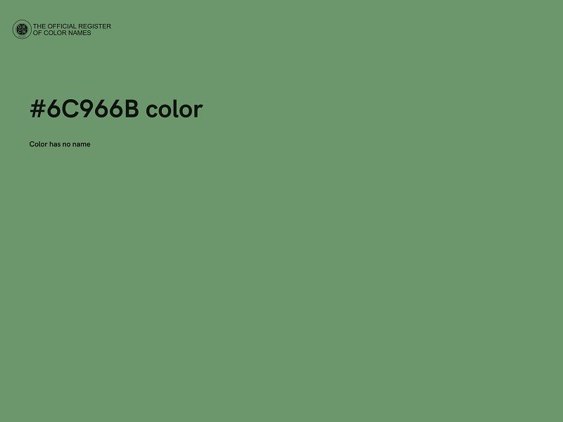 #6C966B color image