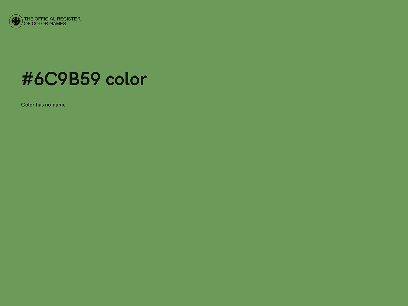 #6C9B59 color image