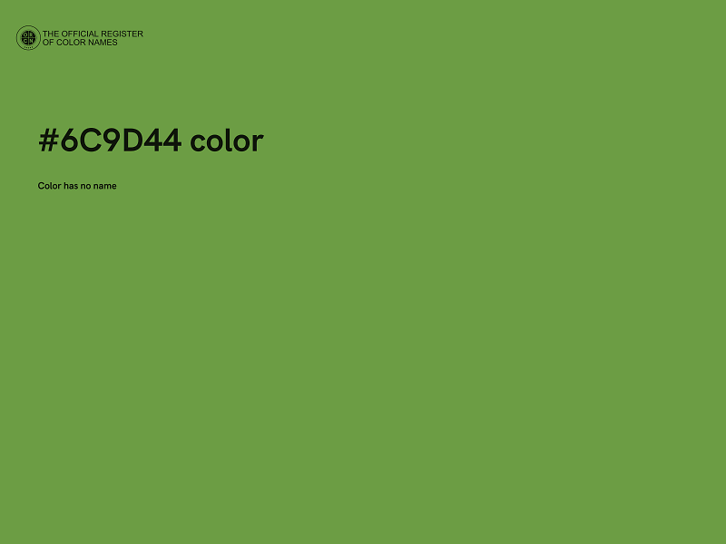 #6C9D44 color image