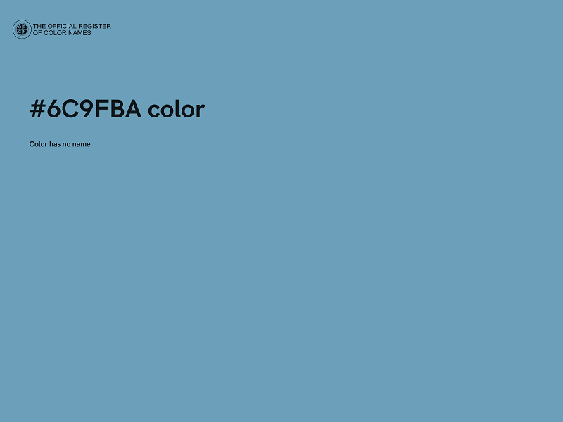 #6C9FBA color image