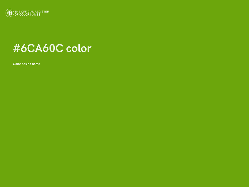 #6CA60C color image