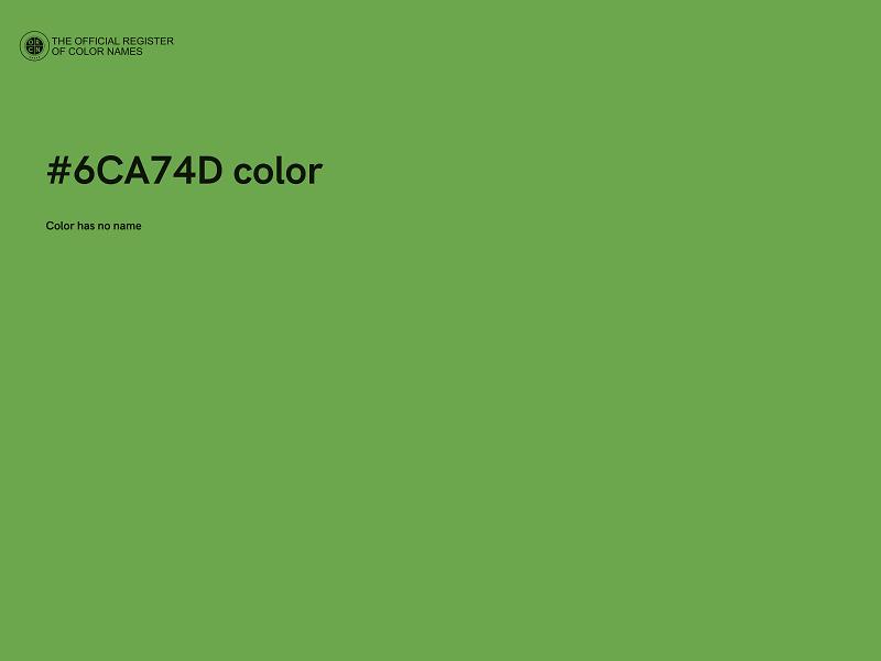 #6CA74D color image