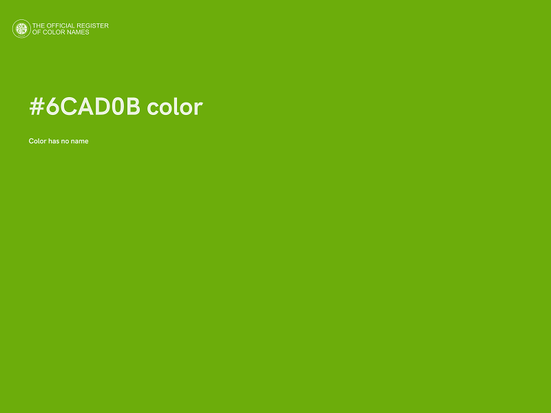 #6CAD0B color image