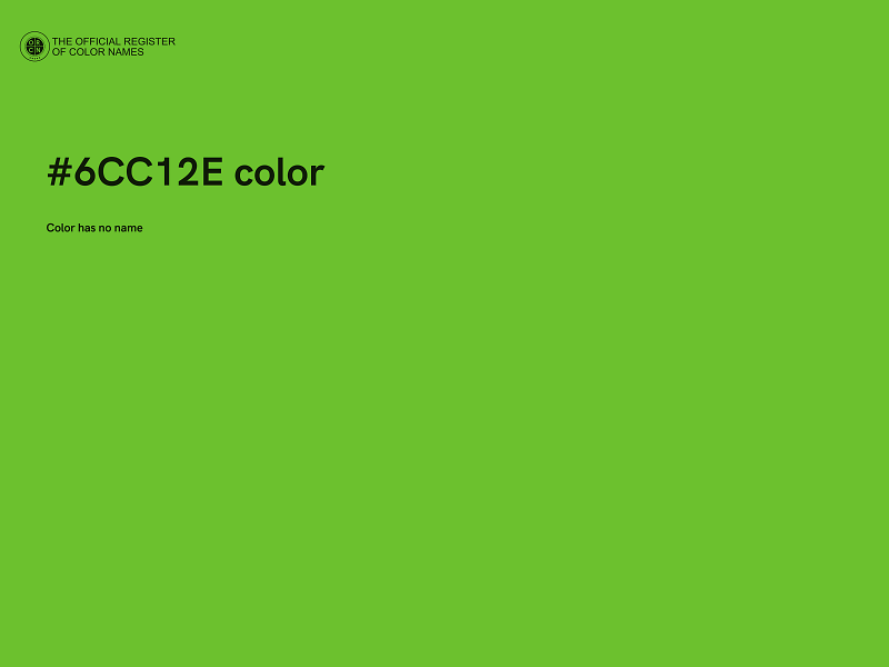 #6CC12E color image