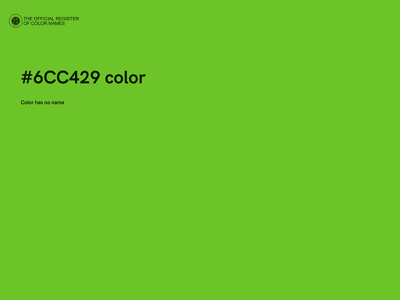 #6CC429 color image