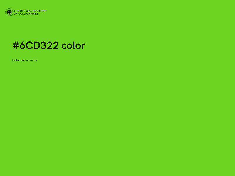 #6CD322 color image