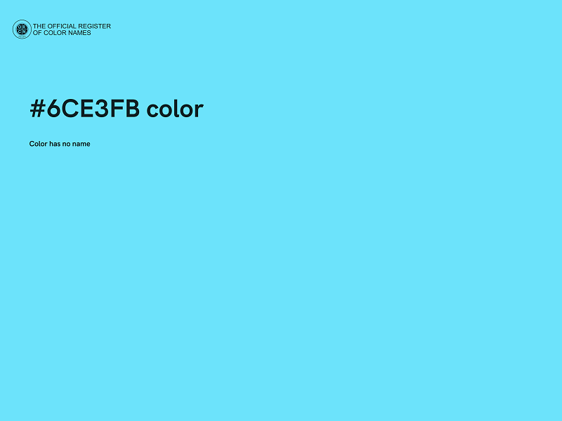 #6CE3FB color image