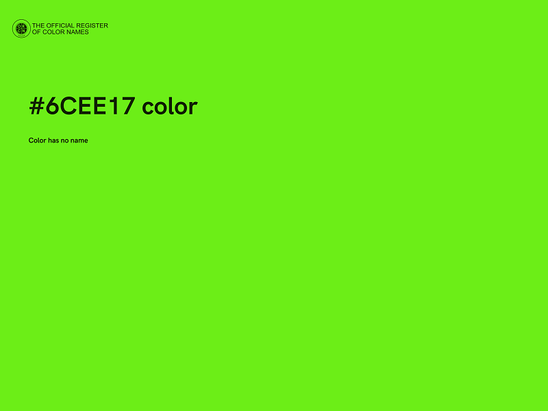 #6CEE17 color image