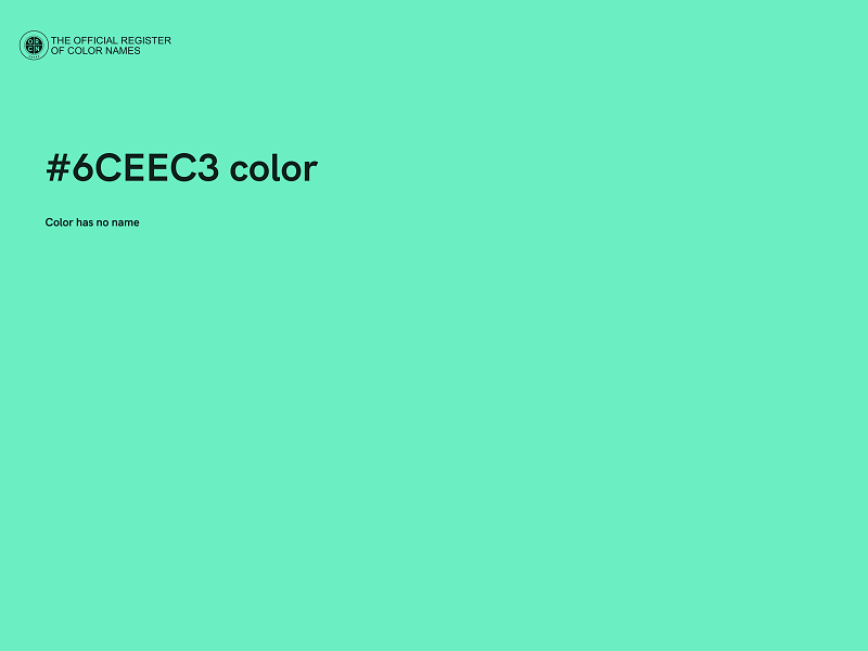 #6CEEC3 color image