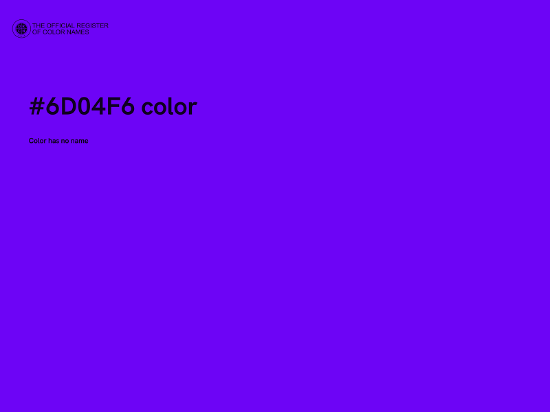 #6D04F6 color image